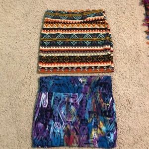 Bundle of 2 Multi Color Skirts
